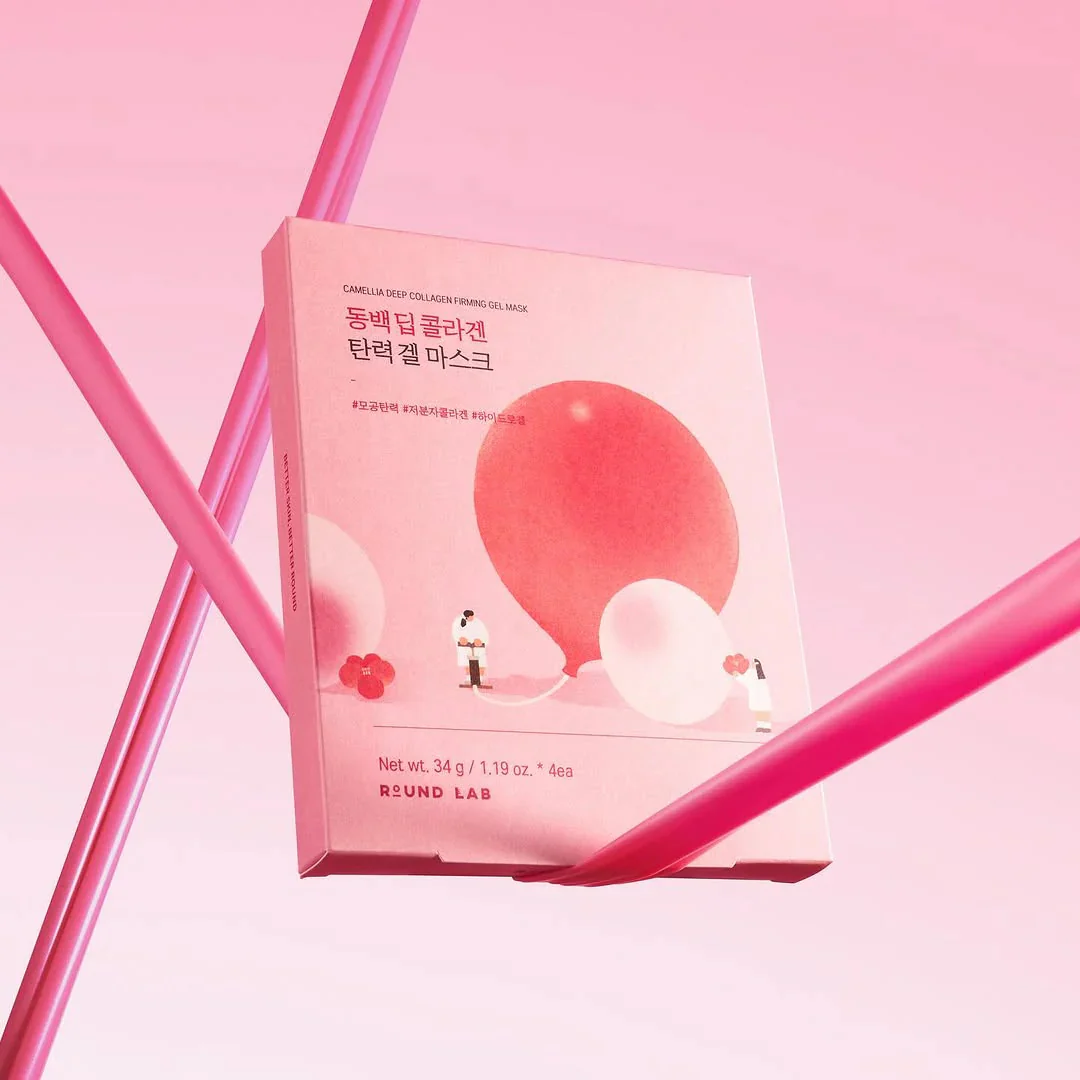 Camellia Deep Collagen Firming Gel Mask - 34 g x 4 Sheets - Image 4