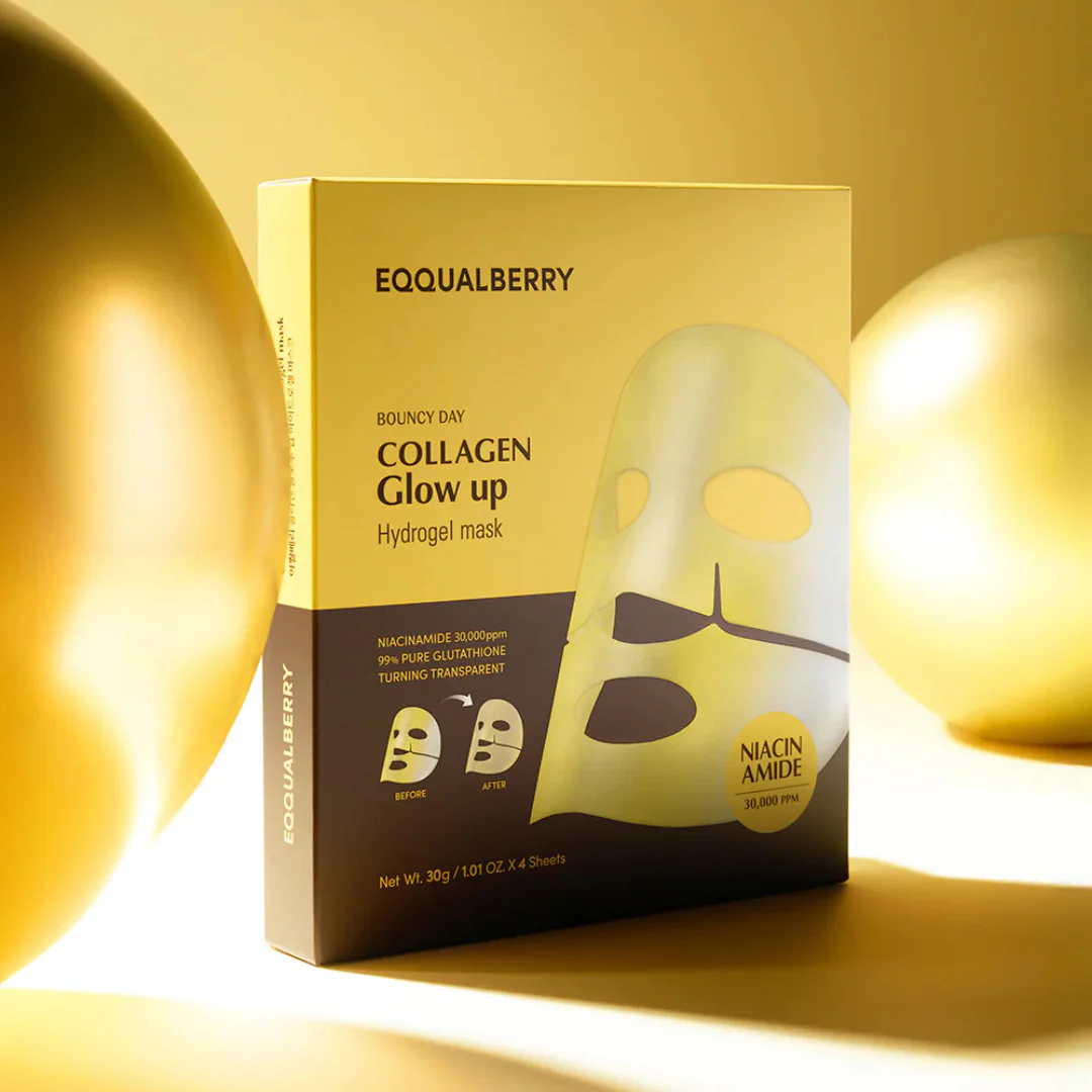 Collagen Glow up Hydrogel Mask Set - 4 Sheet Masks - Image 3