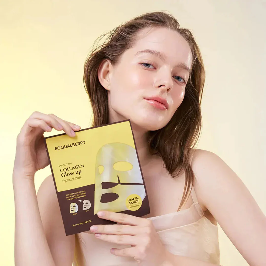Collagen Glow up Hydrogel Mask Set - 4 Sheet Masks - Image 4