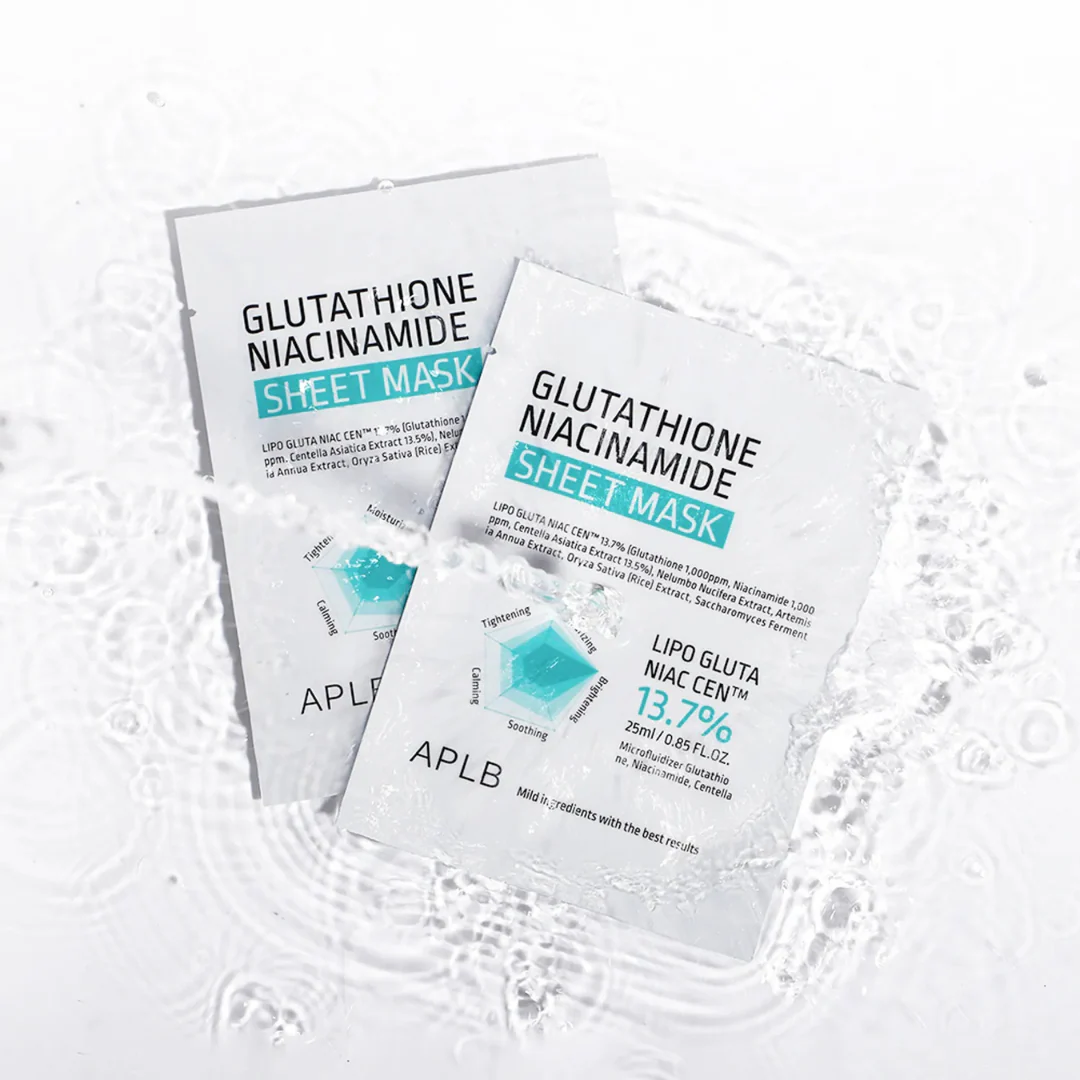 Glutathione Niacinamide Sheet Mask - 1 Sheet Mask - Image 3
