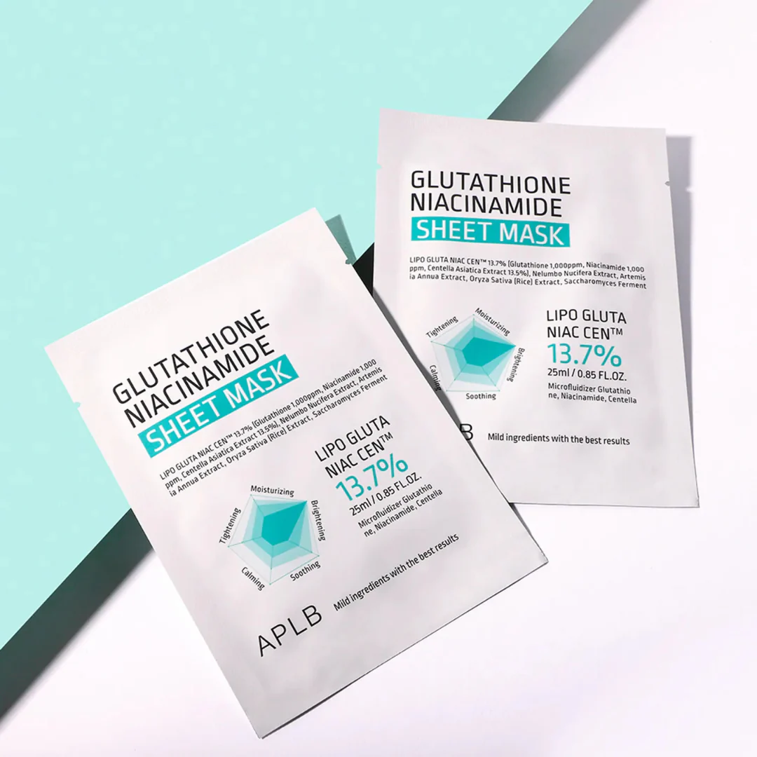 Glutathione Niacinamide Sheet Mask - 1 Sheet Mask - Image 4