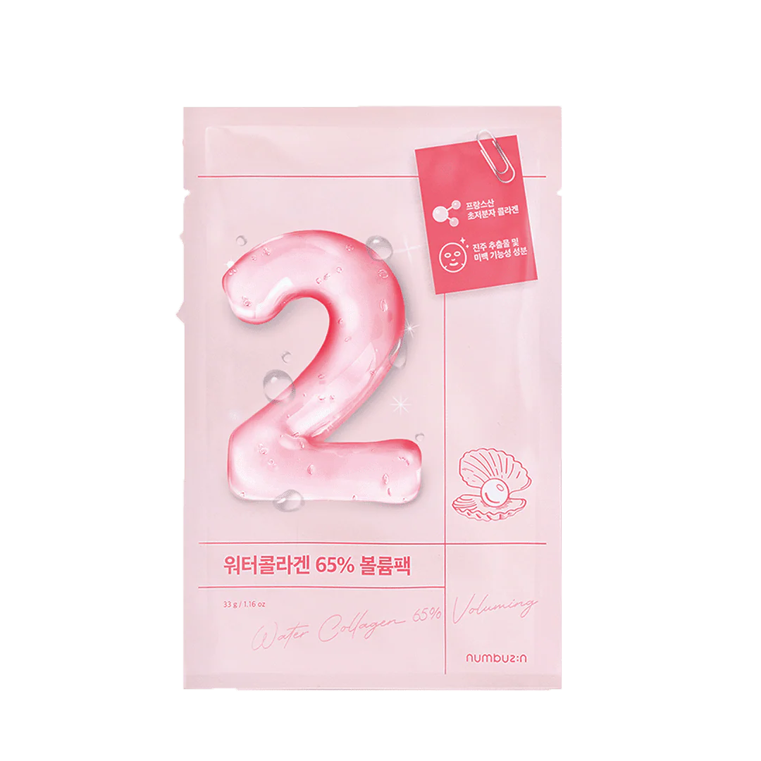 No. 2 Water Collagen 65% Voluming Sheet Mask 