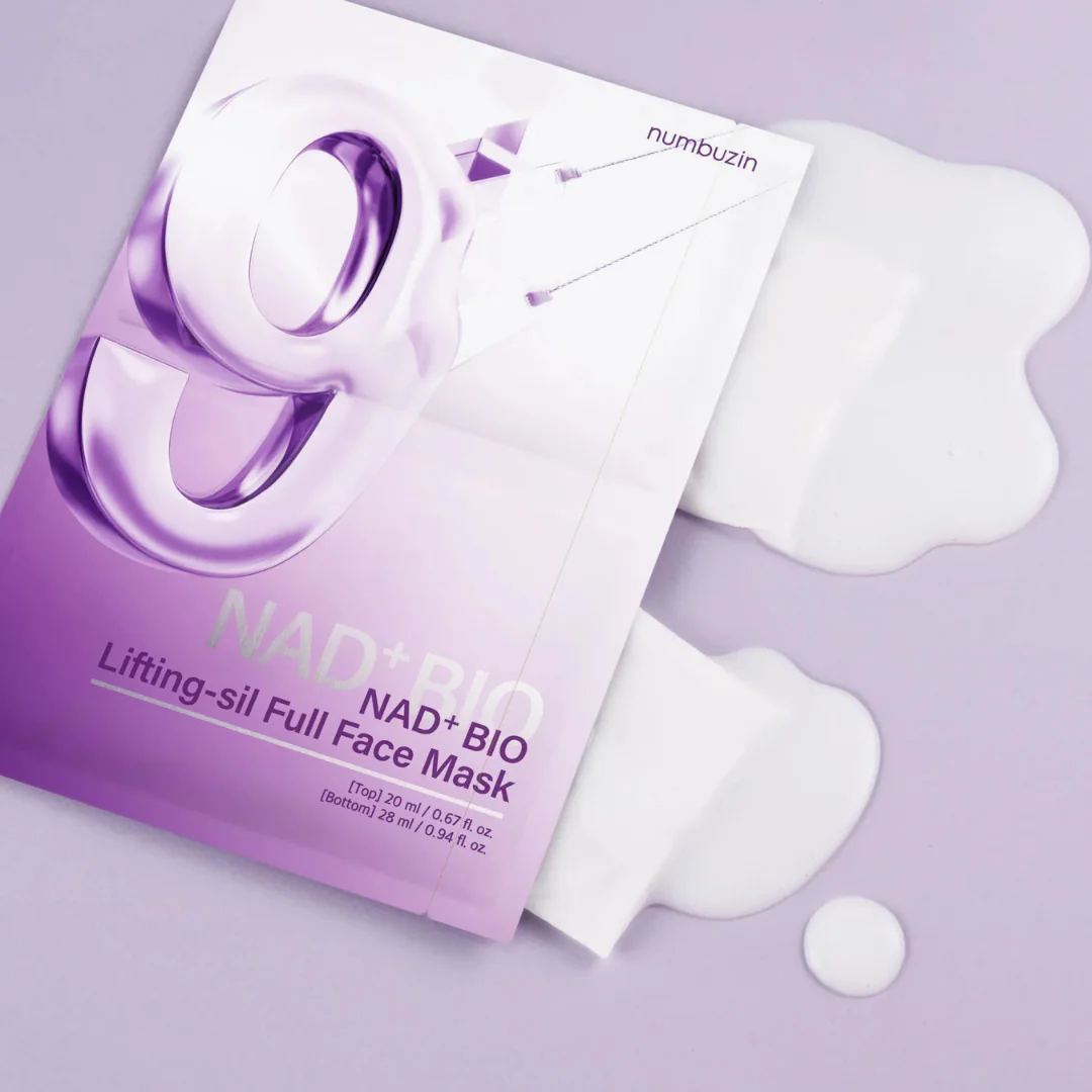No. 9 NAD Bio Lifting-sil Full Face Mask - 4 Sheet Masks - Image 2